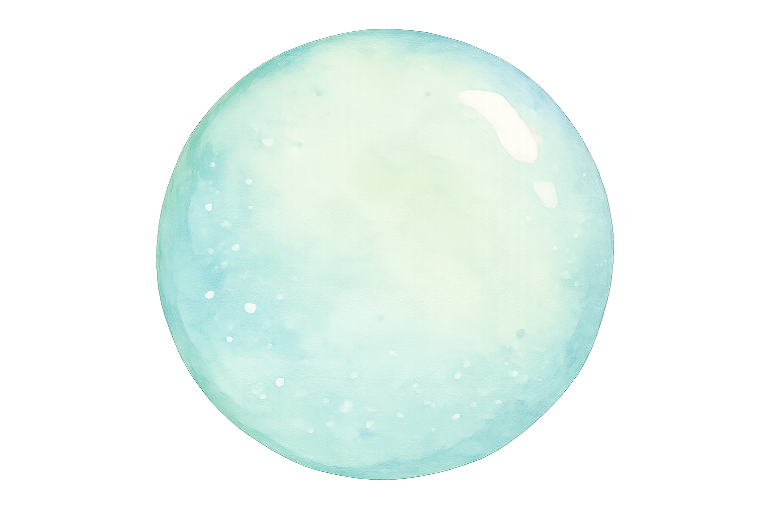 watercolor style image of a fizzy bubble pop mermaid snack